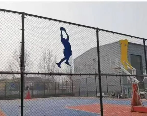 Diamond Wire Mesh Fence Roll for Tennis Basketball Court Steel Mesh Fence