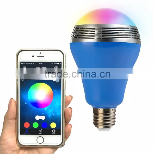 2016 Hot Sell Colorful Bulb APP Control Bluetooth Speaker With LED Lighting Light Quality Choice photo-2