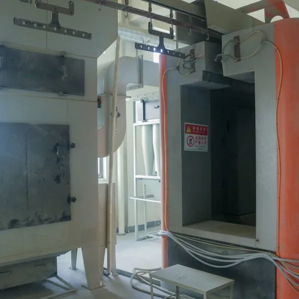 304 Stainless Steel Manual Powder Spray Booth With Cyclone Recovery System