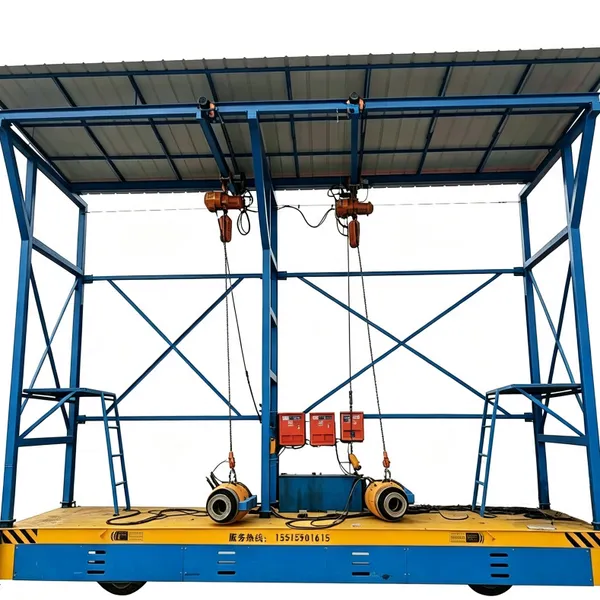 Intelligent Stressing Trolley With Omnidirectional Movement for Precast Beam Yard photo-2