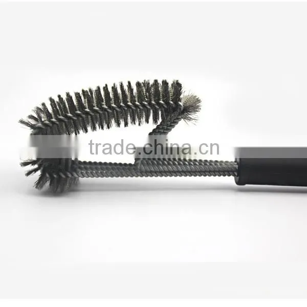 Shipping to Amazon FBA BBQ Grill Brush 18 Inches With Logo Printed and Nylon Bag- 3 Brush Heads Stainless Steel Brushes