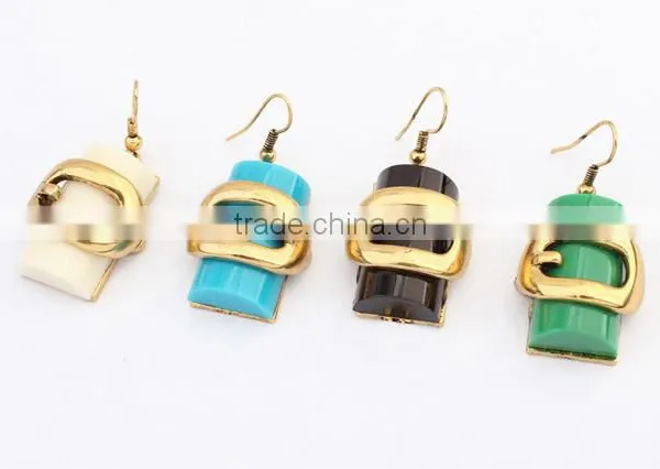 Fashion New Design Personality Metal Geometry Pendant Necklace Jewelry Set photo-2