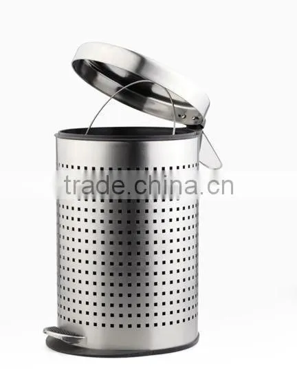 STAINLESS STEEL PERFORATED PEDAL BIN