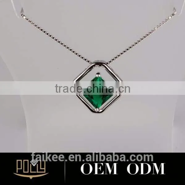 Factory Price Diamond Pendant High Quality Maxi Necklace photo-4