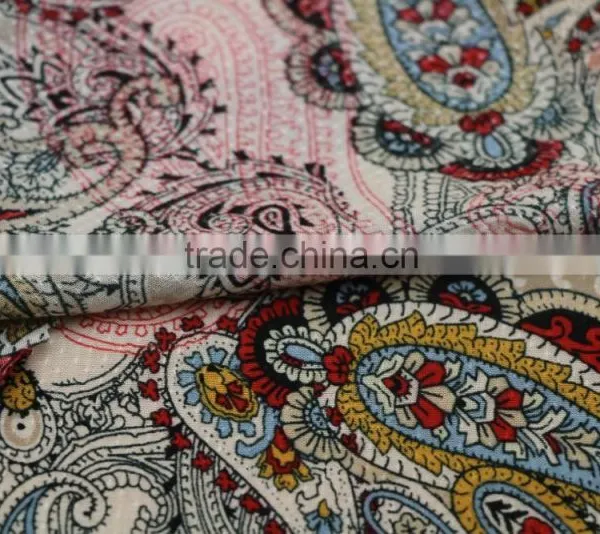 2017 Spring Top Selling Women Blouse Soft 100%Rayon 60S*60S Dobby Print Fabric photo-4