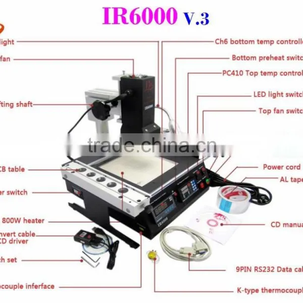 Ly IR 6000 V.3 Infrared Rework Station With 8 Constant Temperature Segments photo-2
