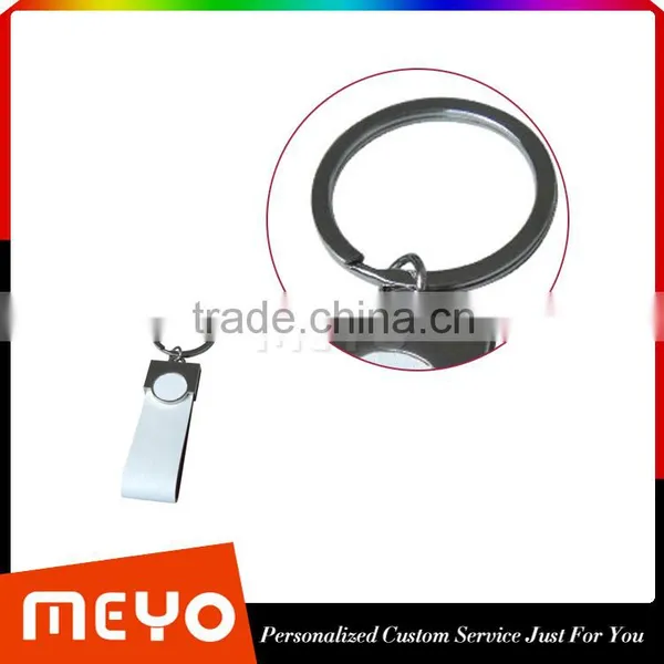 New Products 2015 Innovative Product Metal pu Leather Keychain Embossed Custom Leather Leather Keychain photo-4