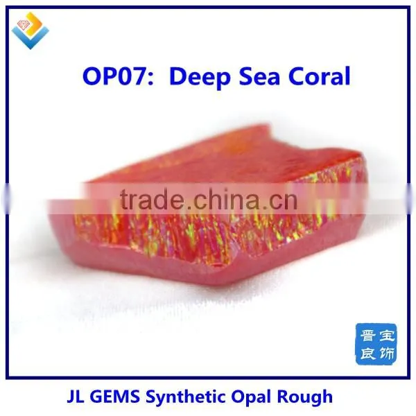 Wholesale Synthetic Uncut Rough Raw Material Opal With High Quality For Sale photo-6