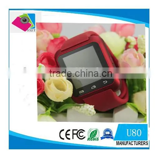 Superior Smart Watch U80 Smartwatch Bluetooth Wrist Watch Pedometer Anti-Lost Reminding U Watch For Iphone 6 Plus IOS Samsung HT