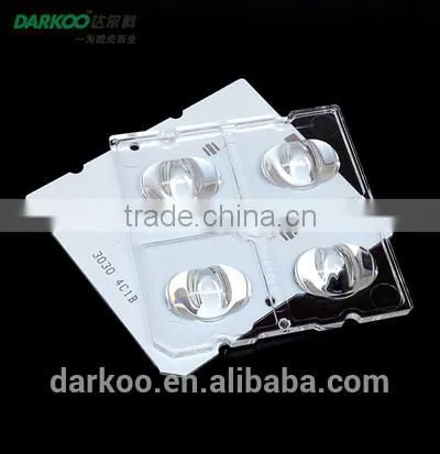 NEW TYPE 2M PMMA Optical Streetlight Led Lens DK5050-4H1-120*68-TII-M