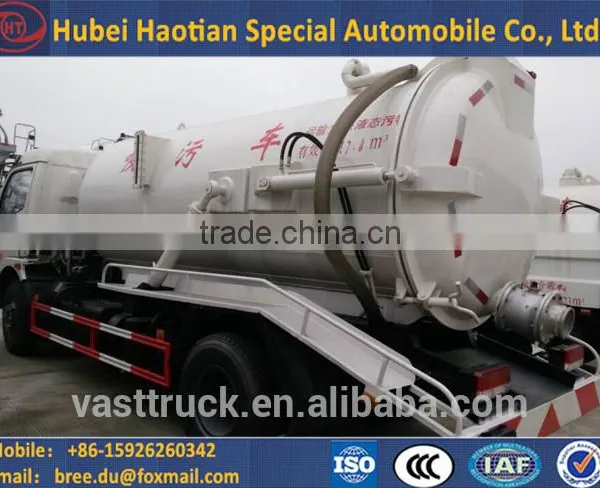 3~12 Cbm Waste Water Suction Truck for Sewage Cleaning/fecal Treatment photo-3