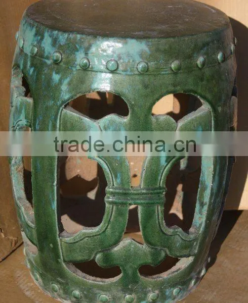 Modern Chinese Ceramic Porcelain Decorative Stool