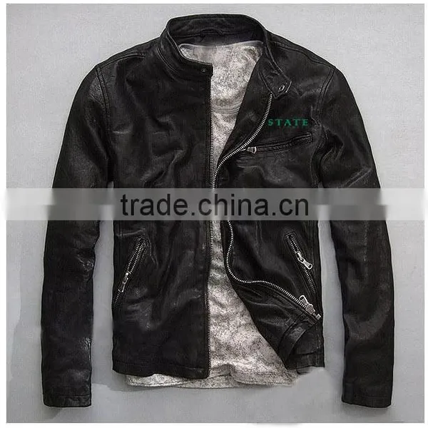 Men's Fashion Cow Leather Jackets photo-5