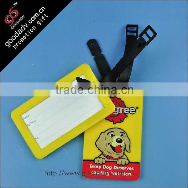 2016 Essential Business Travel Product Custom Rubber Travel Luggage Tag