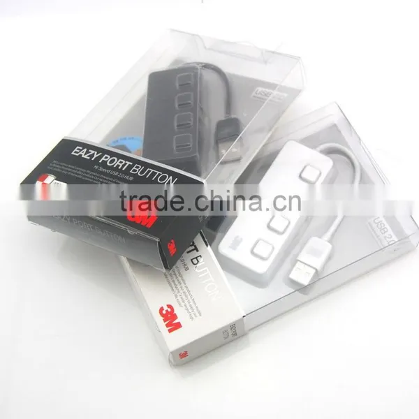 Factory Price USB 3.0 Hub 4 Ports Speed 5Gbps for PC Laptop With On/off Switch WHITE photo-2