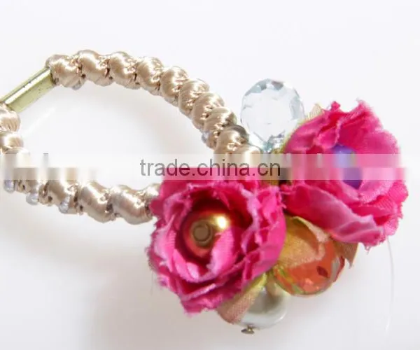 2015 New Trend Flower Plastic Bead Hair Circle
