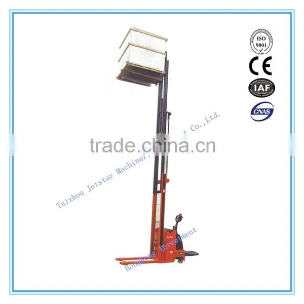 2015 New Material Triple Mast Battery Charger Walking Electric Stacker photo-4
