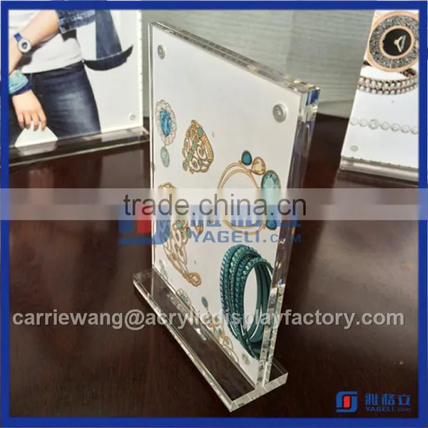 China Factory 5x7 Clear Acrylic Frames / Acrylic Maganetic Photo Frame photo-6