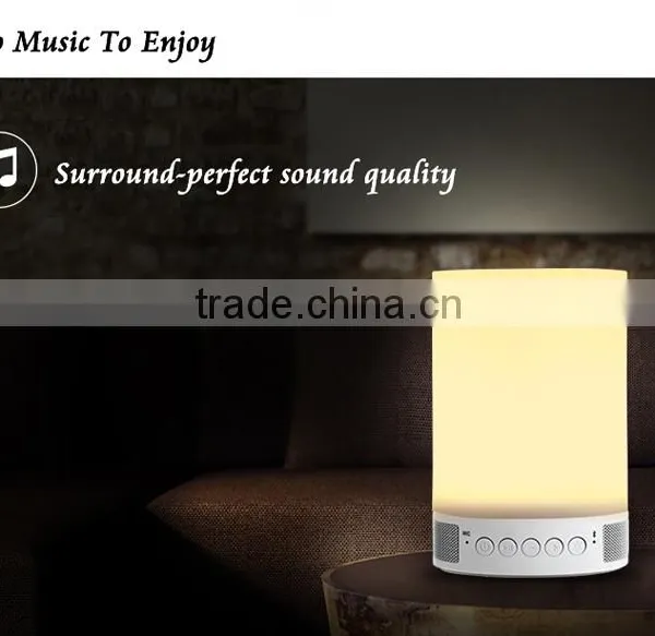 New Gift Portable Led Lamp Bluetooth Mini Wireless Speaker With Alarm tf Card Time Setting photo-6