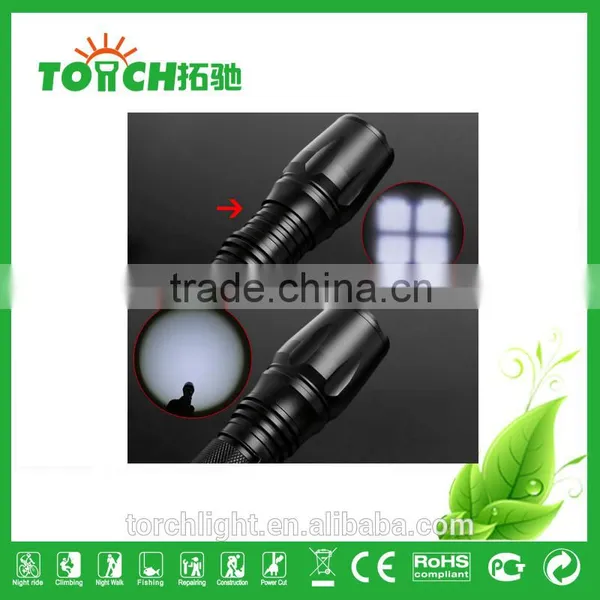 Super Bright 2000LM Adjustable Focus Zoomable Rechargeable 5 Modes With SOS CRE E T6 LED Flashlight 2*18650 Battary Light 8066 photo-3