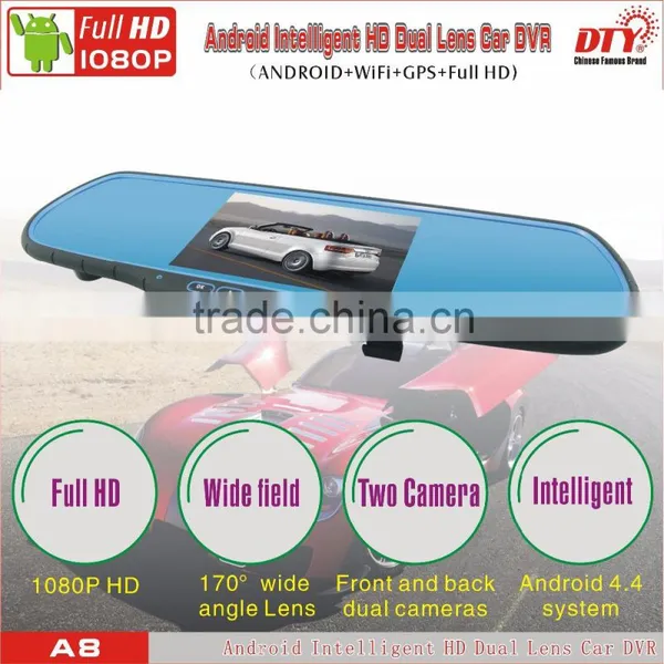 5"Android Fhd 1080p Car Camera Dvr Video Recorder, Android Rear View Mirror Car Dvr ,GPS Car Navigation Recorder Quality Choice photo-3