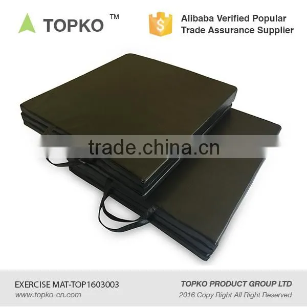 TOPKO Gymnastics Tumbling Exercise Folding Martial Arts Mats With Hook and Loop Tri-Fold Exercise Mat Gym Mat photo-3