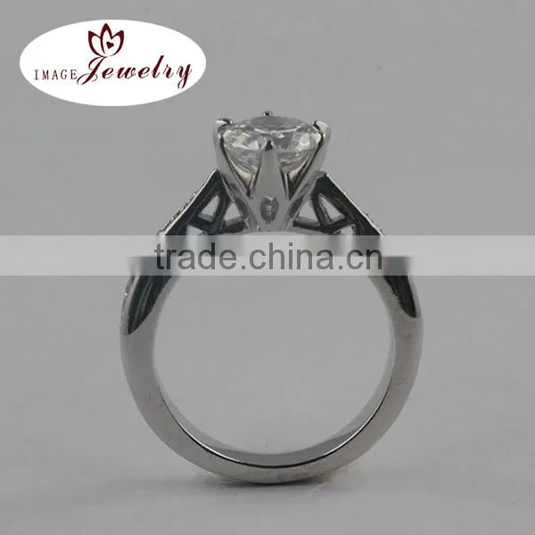 2015 Wholesale Finger Ring,Platinum Crystal Fashion Ring photo-2