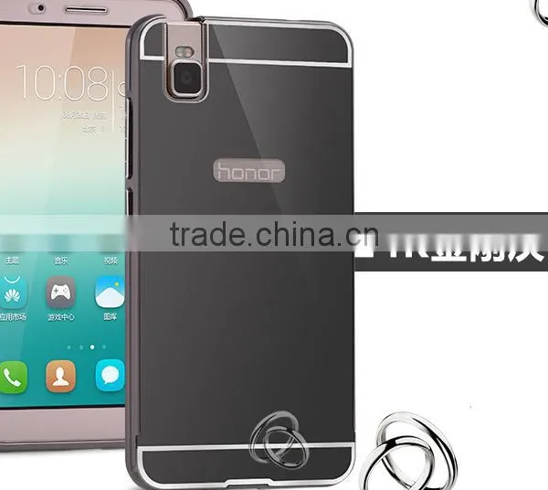 Metal Aluminum Bumper Cover Mirror Cell Phone Case For Huawei Honor 7i photo-6
