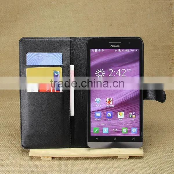 Hot Selling Mobile Phone Leather Case Leather Flip Case For Asus Zenfone 6 photo-4