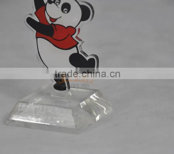 Custom Printing Laser Cutting Panda Shaped Acrylic Trophy photo-3