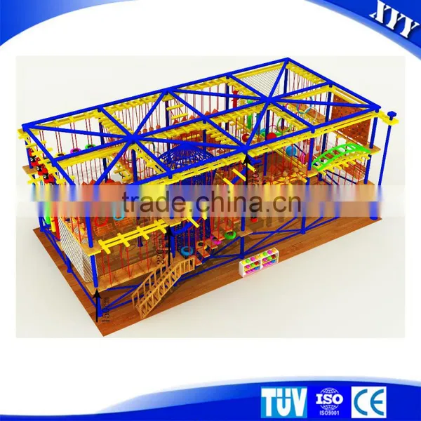 Exciting and Cheap Indoor Kids Obstacle Course Equipment Ropes Course Equipment photo-3