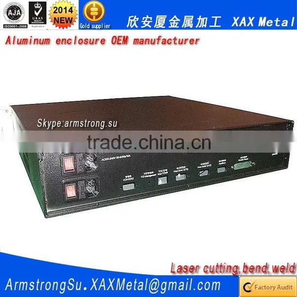 XAX20Alu Non standard custom made plate aluminium integrated automatic device enclosure
