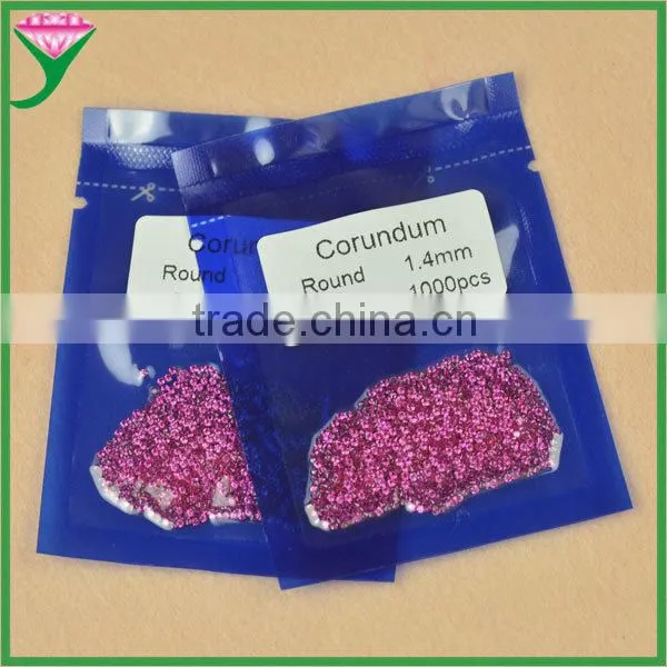 Wholesale Prices per Carat Small Size 1.2mm Round Genuine Precious Red Synthetic Ruby Stone photo-3