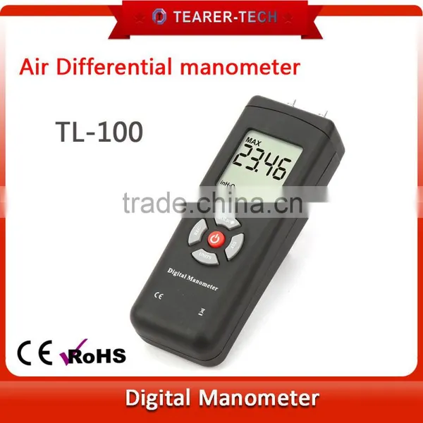13.79kPa/ 2.00Psi /Dual LCD Digital Manometer Differential Air Pressure Gauge TL-100 photo-3