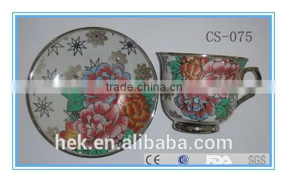 Porcelain , Full Decal , Cup/saucer Set photo-3