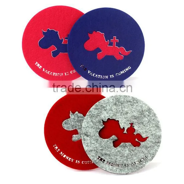 High Quality Felt Cup Mat Coaster photo-3