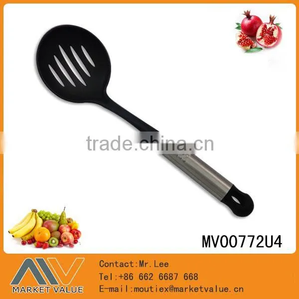 HOT SALE HIGH QUALITY NYLON KITCHEN SLOTTED SPOON WITH S.S HANDLE photo-3