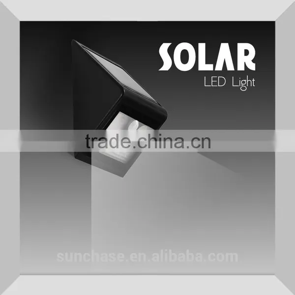 Hot Selling Solar Motion Sensor Light 16 LEDs 2200mAh Rechargeable Battery Dim/Bright Lighting Mode Auto On/Off