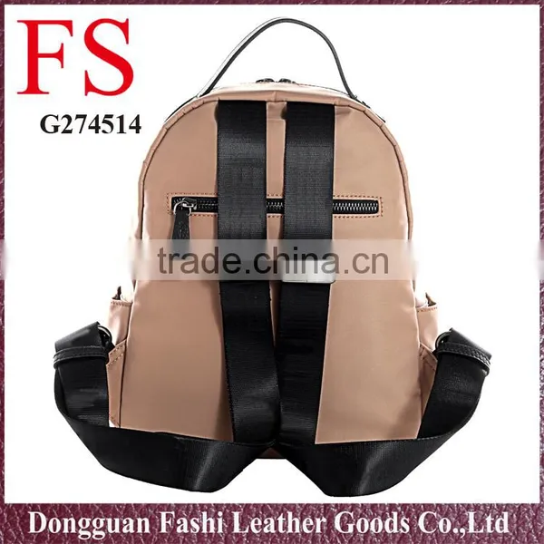 2016 New Design Vintage Style Best Nylon Brown Big Backpacks Bags Unisex photo-4