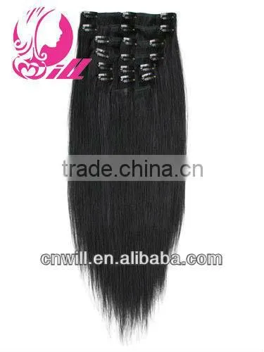 Pretty 120g Remy Clip in Hair Extension Clip in Hair Extensions for Black Women photo-4