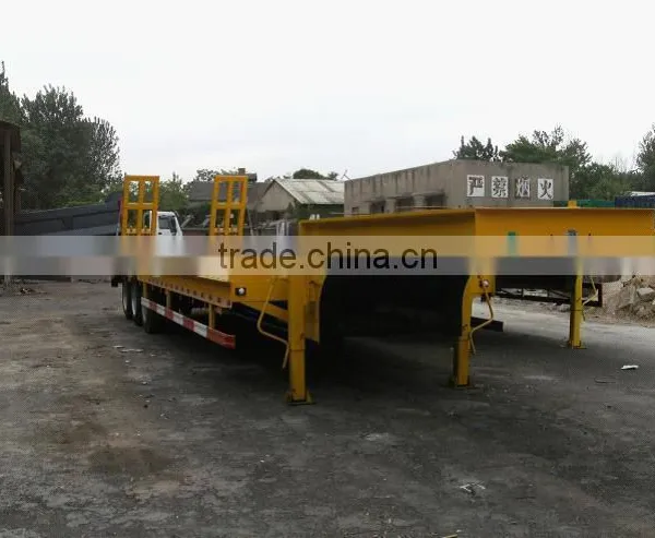 China Hot-selling Tri-axle 40 Tons Gooseneck Low Bed Trailer Transportation photo-3
