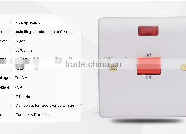 British Standard 45A Electrical Wall Switch photo-3