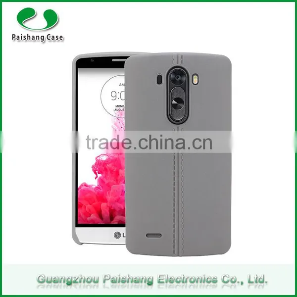 Factory Price Mobile Phone Bags Cases Leather Pattern TPU Phone Back Cover Case for LG G3
