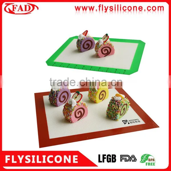 Kitchen Accessories Non-stian Non-stick Silicone Fiberglass Mat for Baking