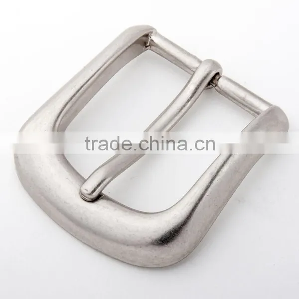 Wholesale Zinc Alloy Pin Brushed Silver Small Belt Buckles photo-2