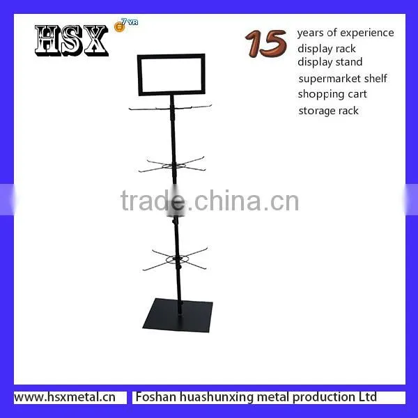 3 Tiers Wholesale Rotating Hanging Clothing Display Rack HSX-S1043 photo-4