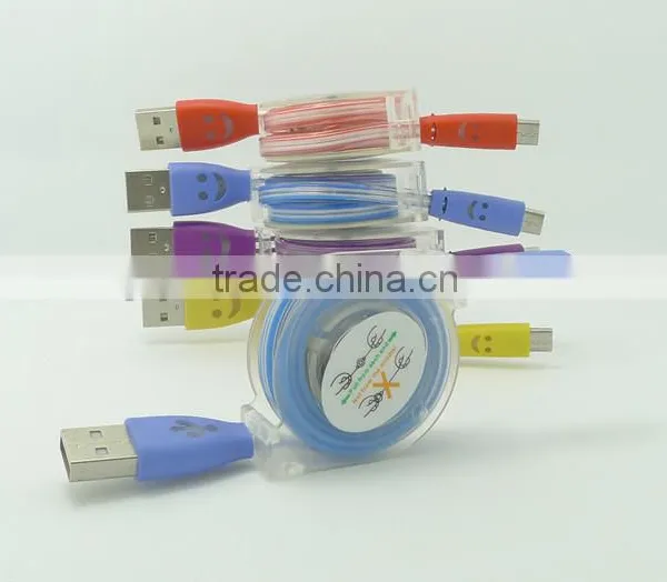 Bling Bling Micro Led Light Universal Usb Cable Charger photo-3