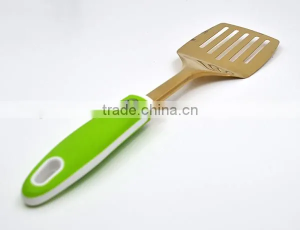 Nice Appearance China Manufacturer Gold Plating Stainless Steel Frying Slotted Turner photo-4