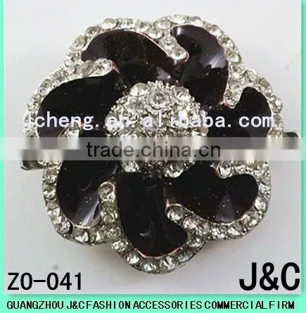 Fashion Round Rhineston Zamac Button
