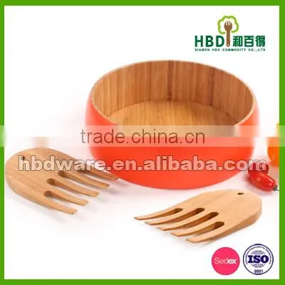 High Quality Wood Lacquer Bowl,wood Salad Bowl ,salad Bowl Wholesale photo-2